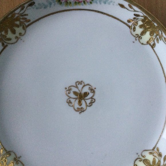 Vintage hand-painted Nippon Morimura handled Plate - Picture 4 of 5